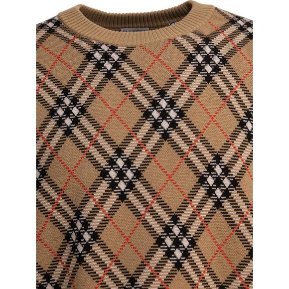 Burberry Wool Blend Crew Neck Sweater Tag Size L Men - Picture 3 of 4